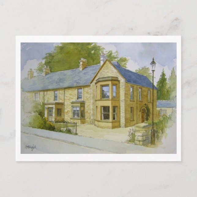 Postal de Bourton House (Anverso)