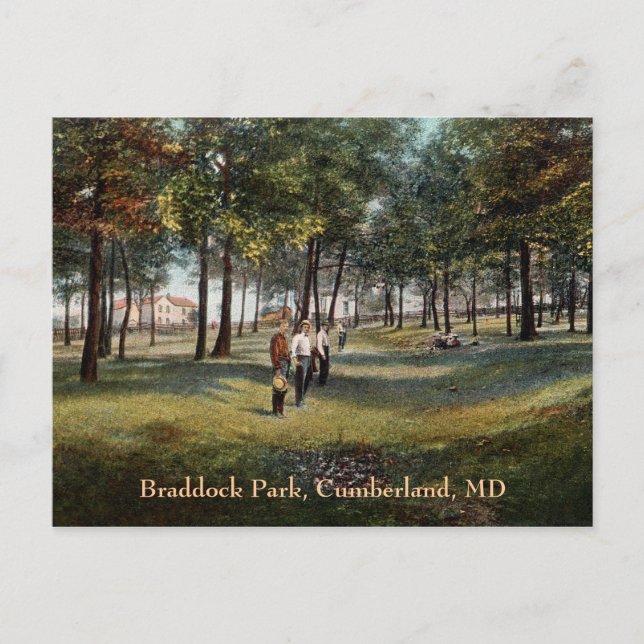 Postal de Braddock Park Vintage Cumberland (Anverso)