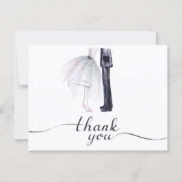 Postal de Bride & Groom Dance "Gracias"