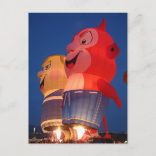 Postal de brillo de globo