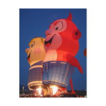 Postal de brillo de globo