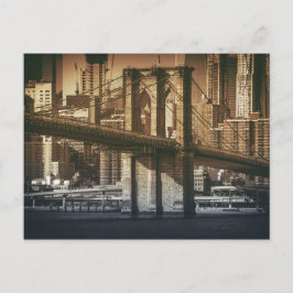 Postal "De Brooklyn a Manhattan"