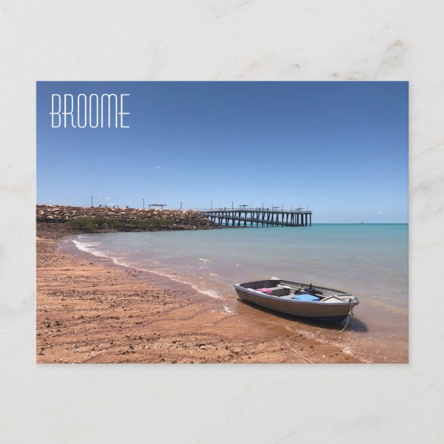 postal de broome town (Anverso)