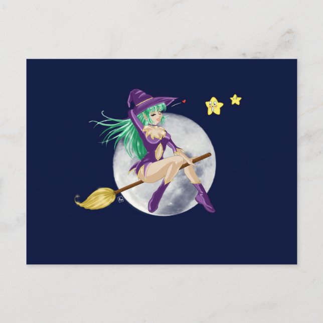 postal de bruja (Anverso)