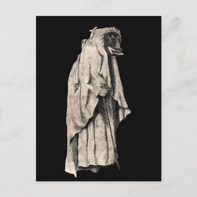 Postal de bruja de los Navidades Percht (Anverso)