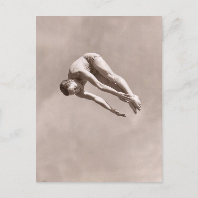 Postal de buceo para hombres de época - 1766928.jp (Anverso)