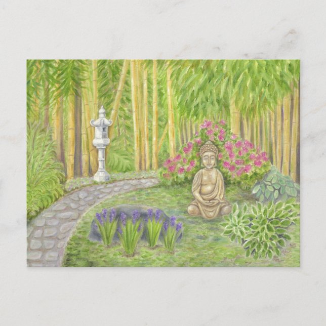 postal de Buddha Garden (Anverso)