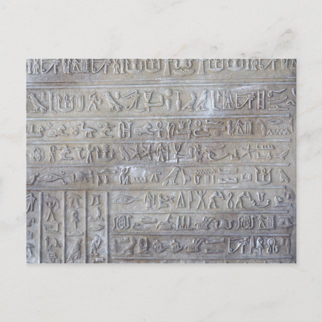 Postal de buena suerte con hechizos egipcios (Anverso)