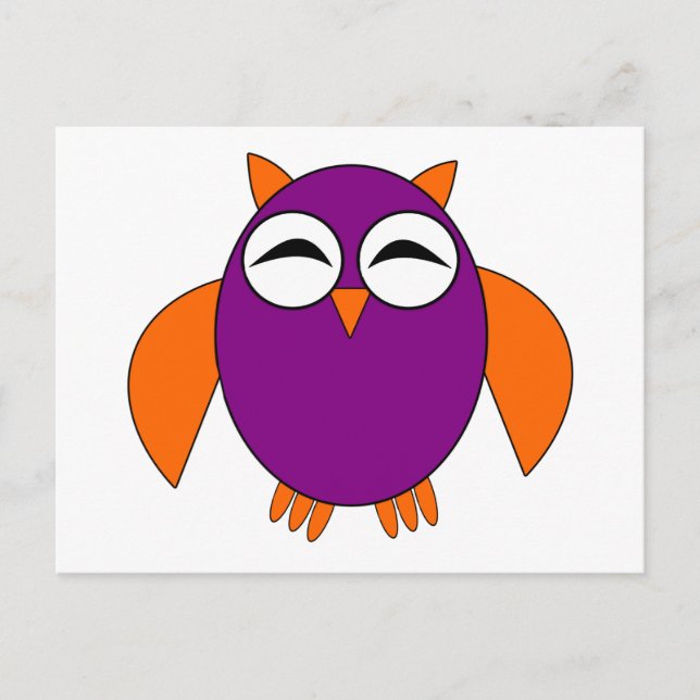 Postal de búho de Halloween (Anverso)