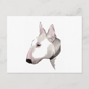 postal de bull terrier en inglés