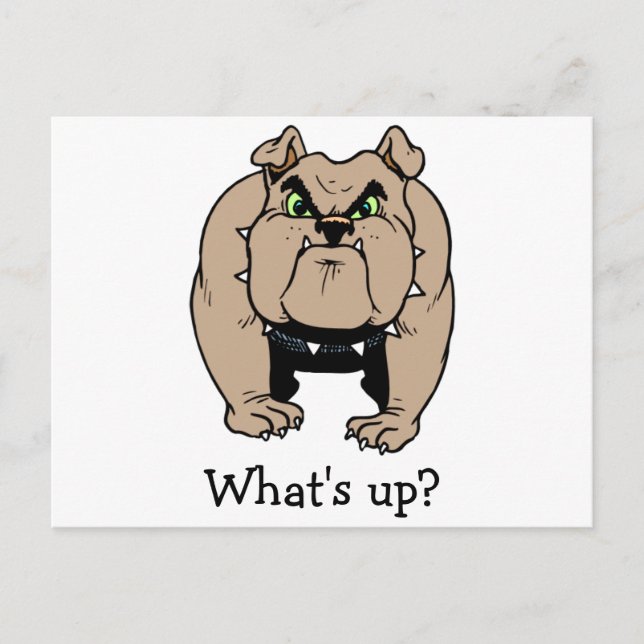 Postal de bulldog (Anverso)