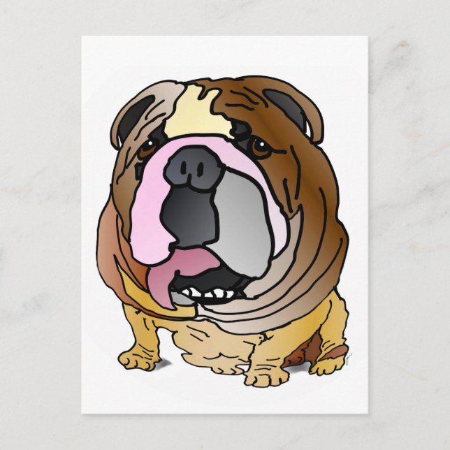 Postal de bulldog (Anverso)