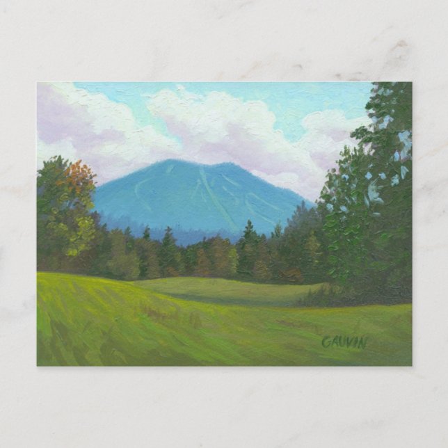 Postal de Burke Mountain, East Burke vermont (Anverso)