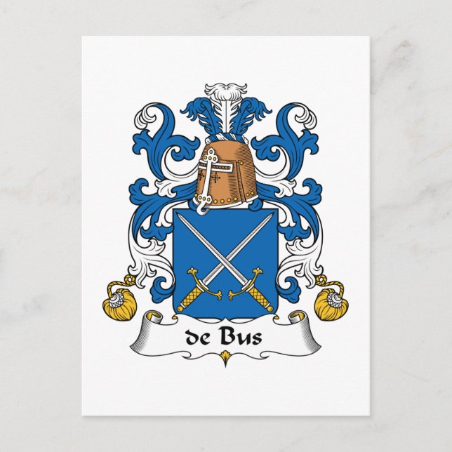 Postal de Bus Family Crest (Anverso)