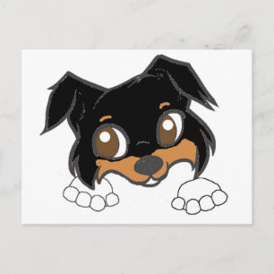 postal de búsqueda de personalizado negro y blanco