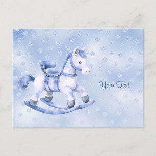 Postal de caballo de roca azul