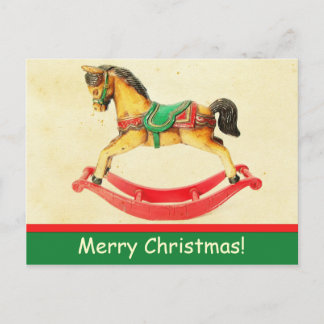 Postal de caballos de Rockefonía de Navidad de épo