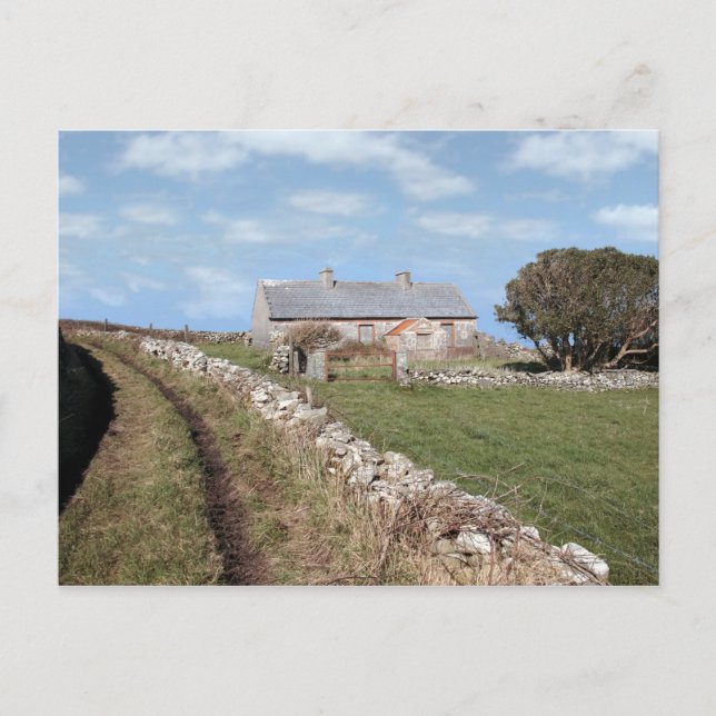 postal de cabaña abandonada (Anverso)