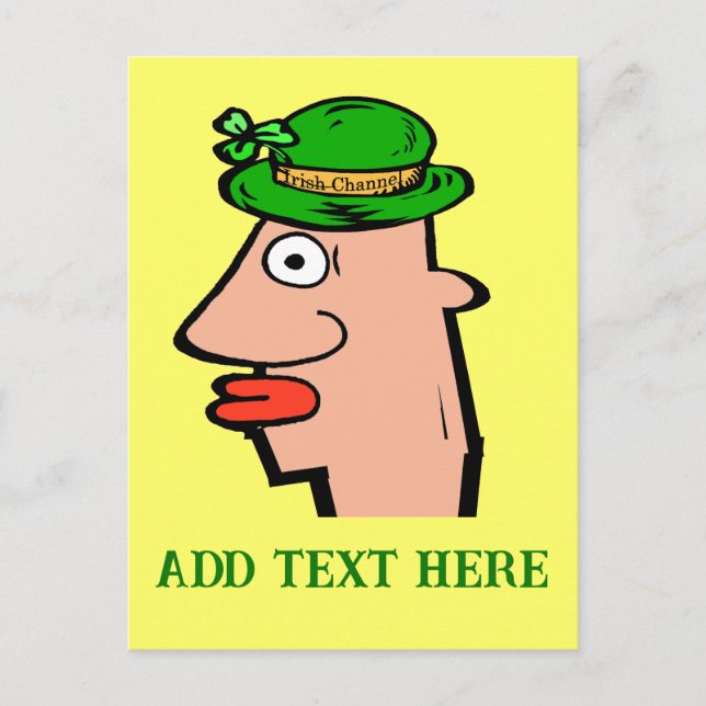 Postal de cabeza del canal irlandés (Anverso)