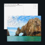 Postal de Cabo San Lucas, México<br><div class="desc">Envíe esta hermosa postal a sus seres queridos mostrando "El Arco" o "El Fin de la Tierra" que es una formación rocosa de granito de 60 metros de altura ubicada en el punto donde el Océano Pacífico se encuentra con el Mar de Cortez.</div>