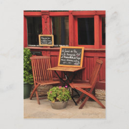 Postal de café francés