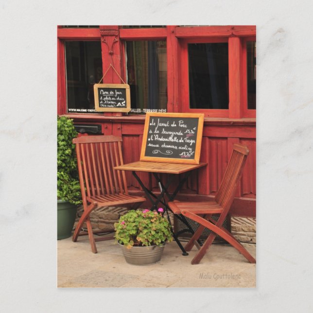 Postal de café francés (Anverso)