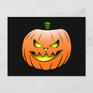 Postal de calabaza para Halloween
