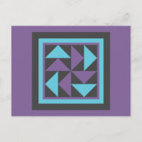 Postal de calcinado - Neerlandés volador (púrpura/