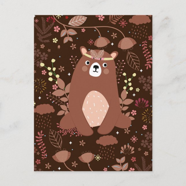 Postal de calendario de oseos recortados 2025 (Anverso)