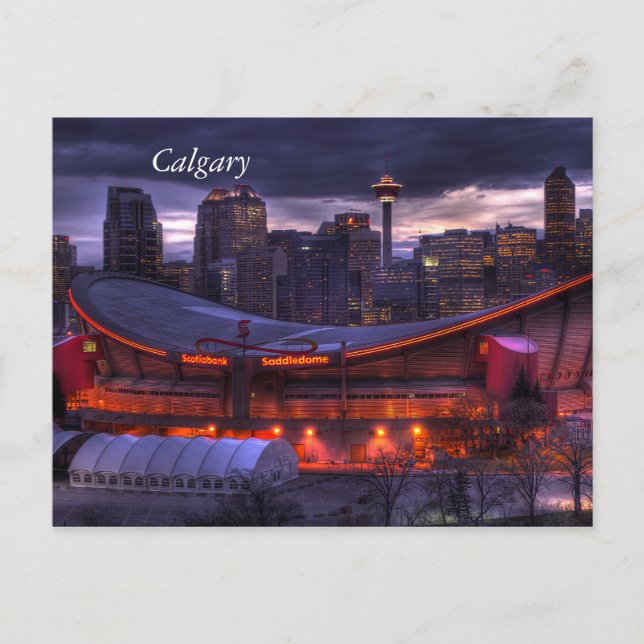 Postal de Calgary Downtown Sunset (Anverso)