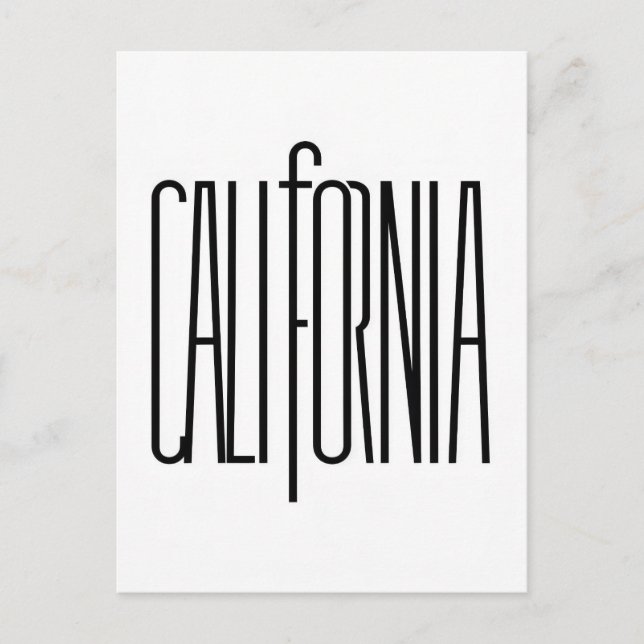 postal de California (Anverso)