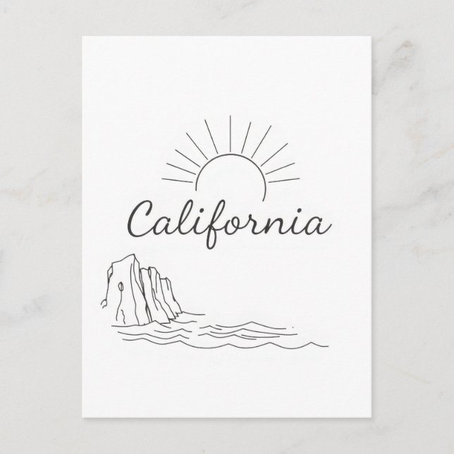 postal de California (Anverso)