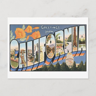 Postal de California Vintage