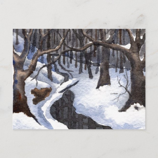 Postal de "Calles de Invierno #1" (Anverso)