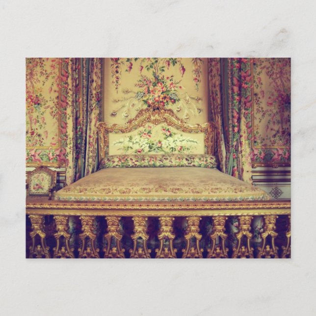 Postal de cámara de la reina del Palacio de versai (Anverso)