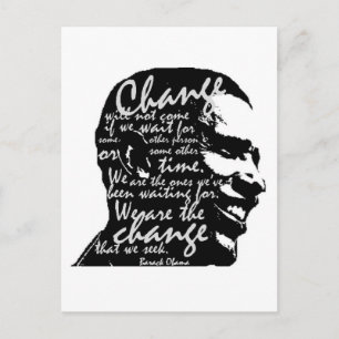 Postal de cambio de Barack