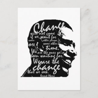 Postal de cambio de Barack