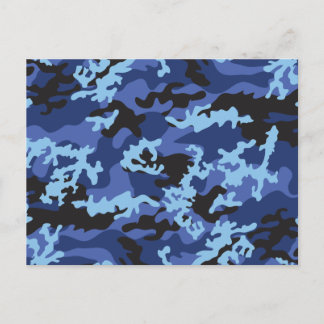 Postal de Camo Azul personalizado