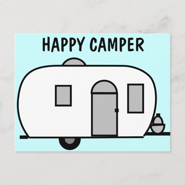 Postal de Camper Feliz (Anverso)