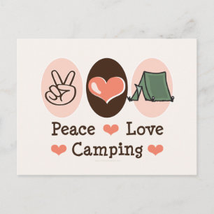 Postal de Camping por la Paz