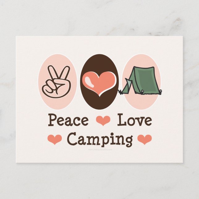 Postal de Camping por la Paz (Anverso)