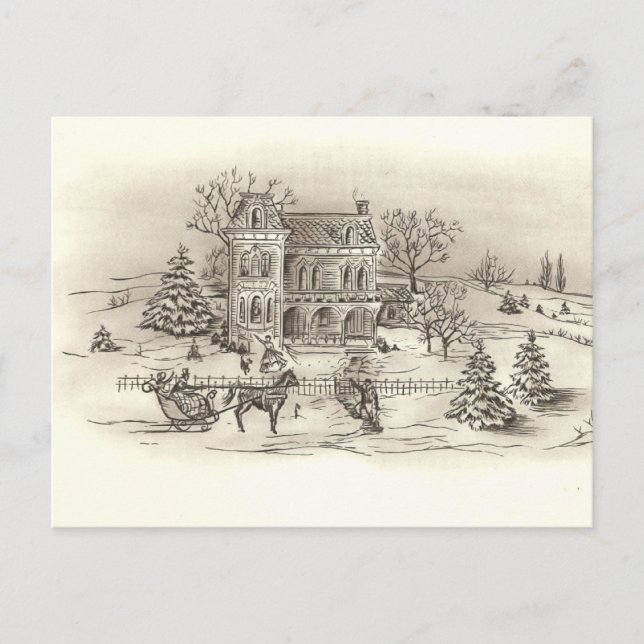 Postal de campo vintage (Anverso)