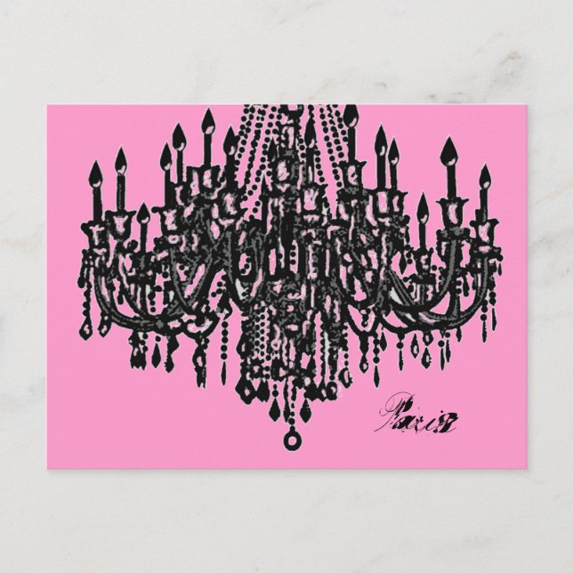 Postal de candelabro parisino (Anverso)