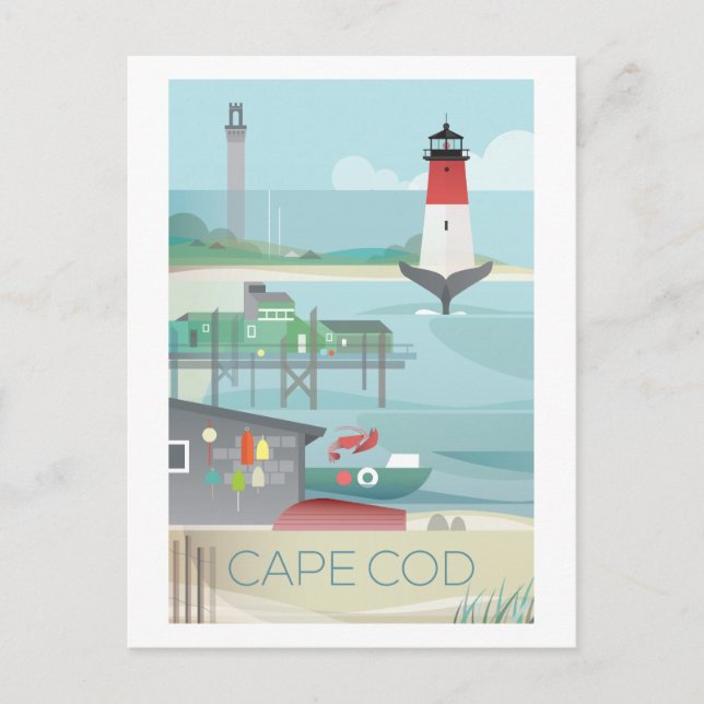 Postal de Cape Cod (Anverso)