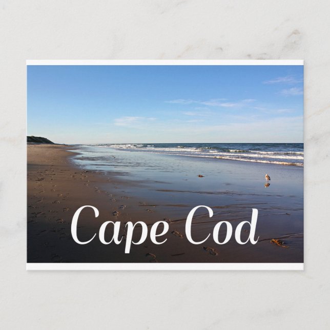 Postal de Cape Cod, Massachusetts Nauset Beach (Anverso)