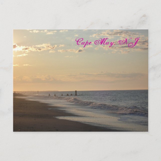 Postal de Cape May Lowtide (Anverso)