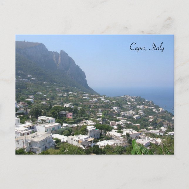 Postal de Capri, Italia (Anverso)
