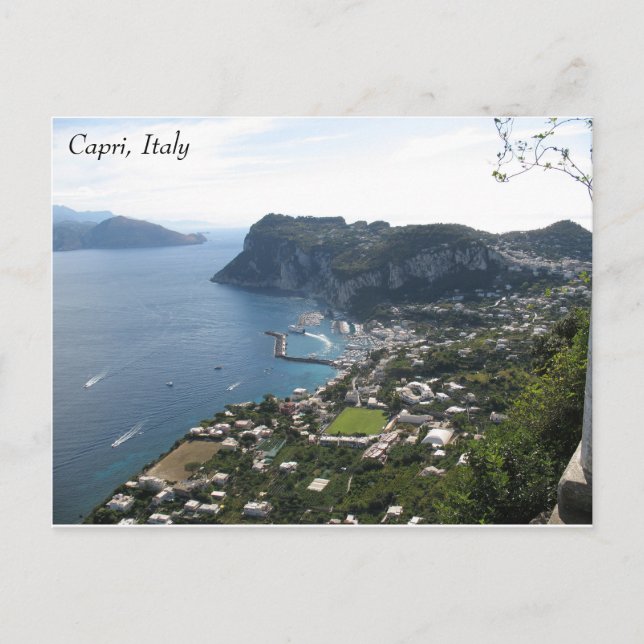 Postal de Capri, Italia (Anverso)