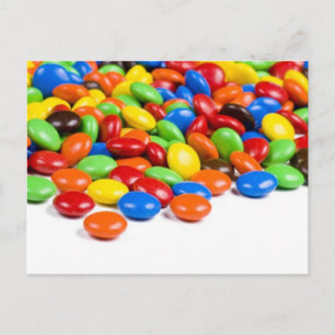 Postal de caramelo arcoiris