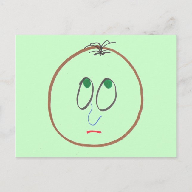 Postal de caras divertidas (Anverso)